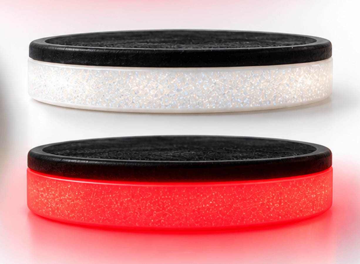 DISCO pucks off and on
